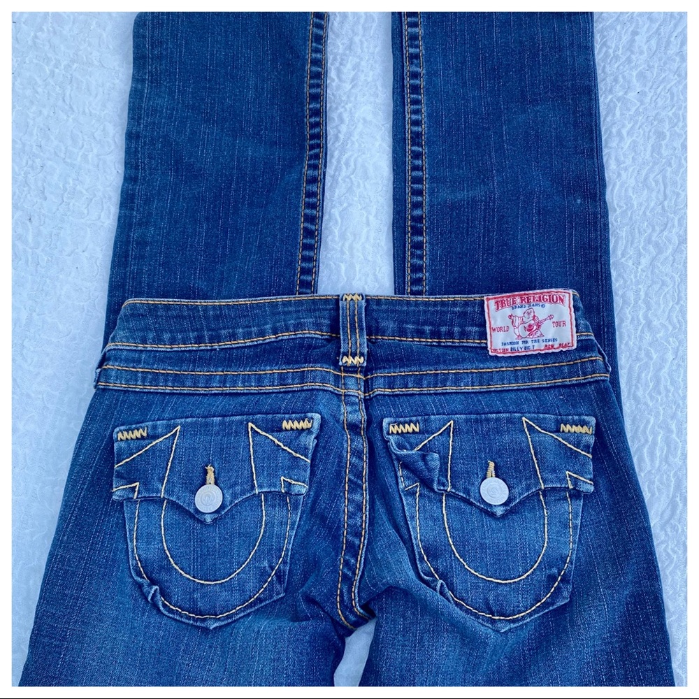 ๐HP 26/31 True Religion โBILLY BIG Tโ Straight Jeans - Picture 2 of 16